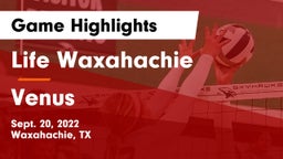 Life Waxahachie  vs Venus  Game Highlights - Sept. 20, 2022