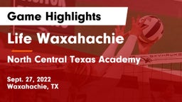 Life Waxahachie  vs North Central Texas Academy Game Highlights - Sept. 27, 2022