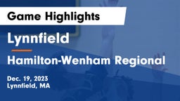 Lynnfield  vs Hamilton-Wenham Regional  Game Highlights - Dec. 19, 2023