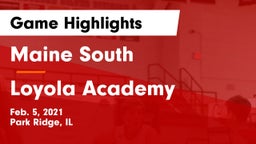 Maine South  vs Loyola Academy  Game Highlights - Feb. 5, 2021