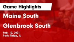 Maine South  vs Glenbrook South  Game Highlights - Feb. 12, 2021