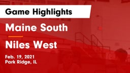 Maine South  vs Niles West  Game Highlights - Feb. 19, 2021