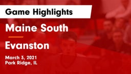 Maine South  vs Evanston  Game Highlights - March 3, 2021
