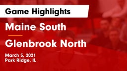 Maine South  vs Glenbrook North  Game Highlights - March 5, 2021