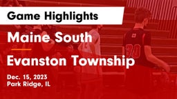 Maine South  vs Evanston Township  Game Highlights - Dec. 15, 2023