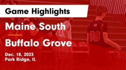 Maine South  vs Buffalo Grove  Game Highlights - Dec. 18, 2023
