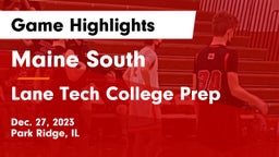 Maine South  vs Lane Tech College Prep Game Highlights - Dec. 27, 2023