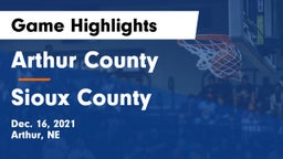 Arthur County  vs Sioux County Game Highlights - Dec. 16, 2021