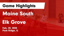 Maine South  vs Elk Grove  Game Highlights - Feb. 20, 2020