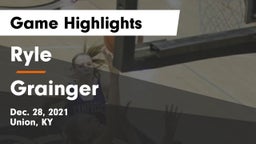Ryle  vs Grainger  Game Highlights - Dec. 28, 2021