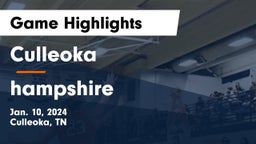 Culleoka  vs hampshire  Game Highlights - Jan. 10, 2024