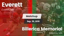 Matchup: Everett  vs. Billerica Memorial  2016