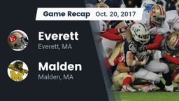 Recap: Everett  vs. Malden  2017