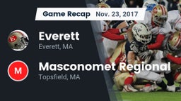 Recap: Everett  vs. Masconomet Regional  2017