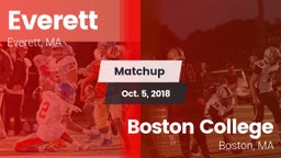 Matchup: Everett  vs. Boston College  2018