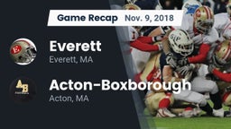 Recap: Everett  vs. Acton-Boxborough  2018