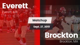 Matchup: Everett  vs. Brockton  2019