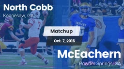 Matchup: North Cobb High vs. McEachern  2016