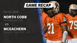 Recap: North Cobb  vs. McEachern  2016