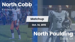 Matchup: North Cobb High vs. North Paulding  2016
