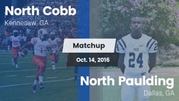 Matchup: North Cobb High vs. North Paulding  2016