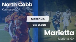 Matchup: North Cobb High vs. Marietta  2016