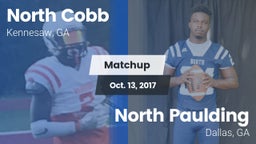 Matchup: North Cobb High vs. North Paulding  2017