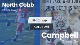 Matchup: North Cobb High vs. Campbell  2018