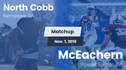 Matchup: North Cobb High vs. McEachern  2019