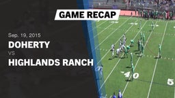 Recap: Doherty  vs. Highlands Ranch  2015