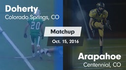Matchup: Doherty  vs. Arapahoe  2016