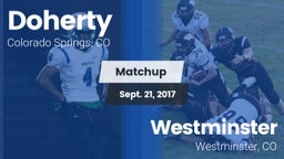 Matchup: Doherty  vs. Westminster  2017