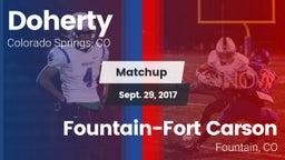 Matchup: Doherty  vs. Fountain-Fort Carson  2017