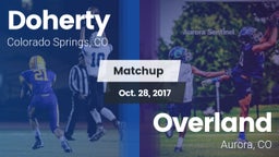 Matchup: Doherty  vs. Overland  2017