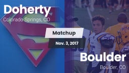 Matchup: Doherty  vs. Boulder  2017