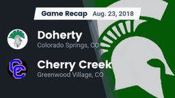 Recap: Doherty  vs. Cherry Creek  2018