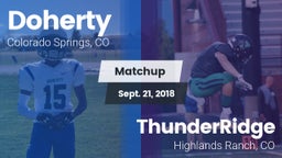Matchup: Doherty  vs. ThunderRidge  2018