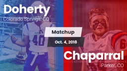 Matchup: Doherty  vs. Chaparral  2018