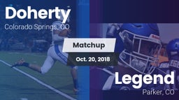 Matchup: Doherty  vs. Legend  2018