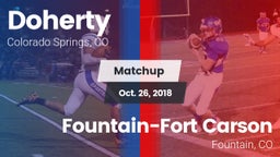 Matchup: Doherty  vs. Fountain-Fort Carson  2018