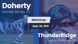 Matchup: Doherty  vs. ThunderRidge  2019