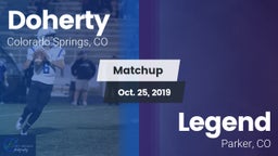Matchup: Doherty  vs. Legend  2019