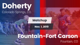 Matchup: Doherty  vs. Fountain-Fort Carson  2019