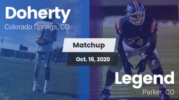 Matchup: Doherty  vs. Legend  2020