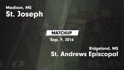 Matchup: St. Joseph vs. St. Andrews Episcopal  2016