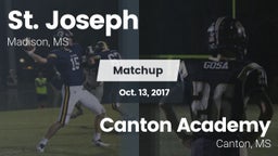 Matchup: St. Joseph vs. Canton Academy  2017
