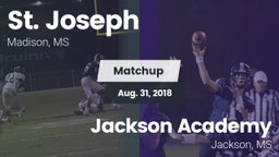 Matchup: St. Joseph vs. Jackson Academy  2018