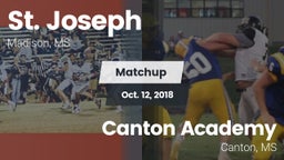 Matchup: St. Joseph vs. Canton Academy  2018