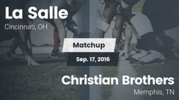 Matchup: La Salle  vs. Christian Brothers  2016