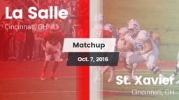 Matchup: La Salle  vs. St. Xavier  2016